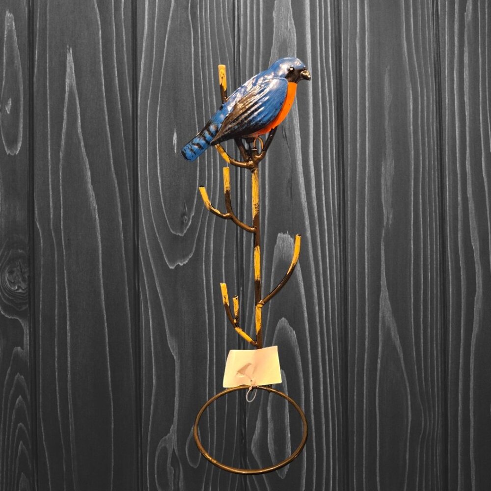 Eastern Bluebird  Metal Wall Hanger - Plant - Accessories - Crafts - Picture 4 of 7